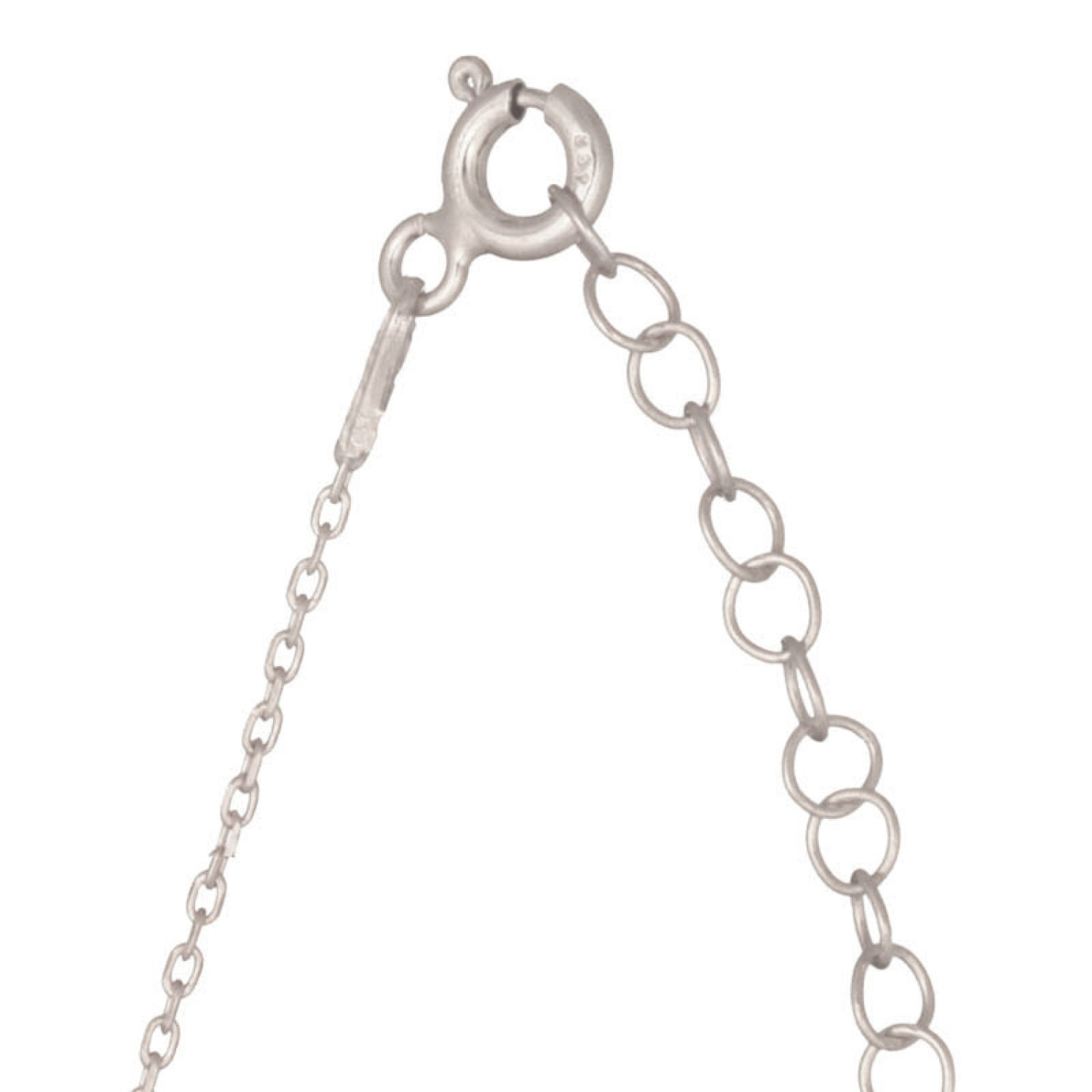 Ασημένιο επιπλατινωμένο κολιέ Είδωλο 'Αγαλμα