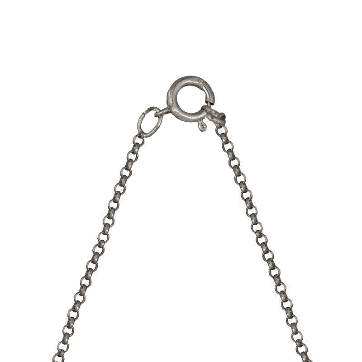 Ασημένιο επιπλατινωμένο κολιέ Αλυσίδα Αρχικό Γράμμα Ρ