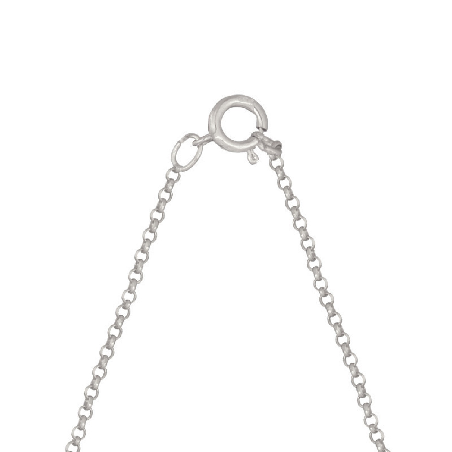 Ασημένιο επιπλατινωμένο κολιέ 8 Γράμματα